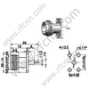 Type N Connector Female Straight Flange For Microstrip Solder