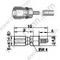 SSMC MALE CRIMP FOR RG178 RF Connector