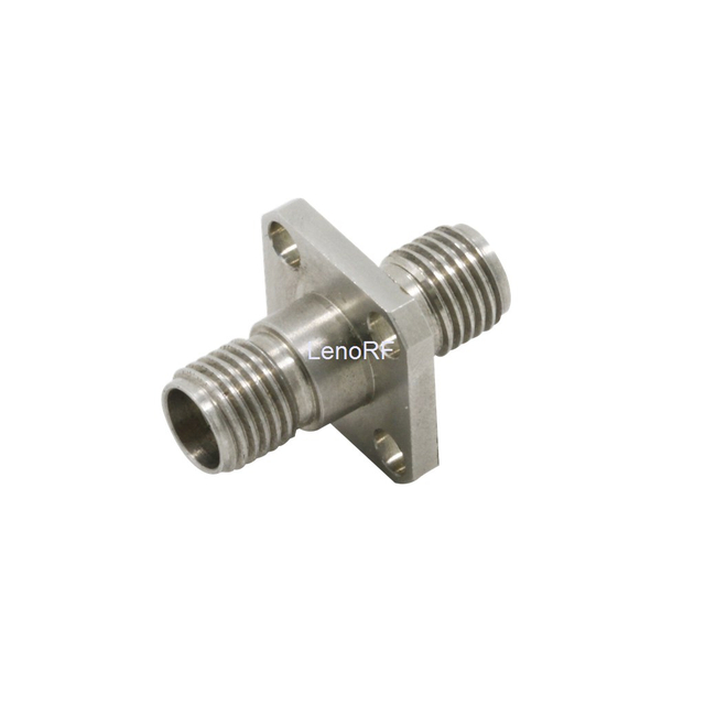 SMA JACK TO JACK FLANGE MOUNT RF ADAPTOR