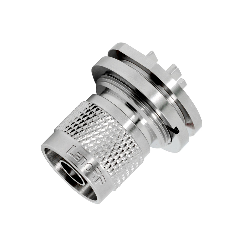N Connector Plug Straight For PCB Edge Mount