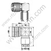 Type N Connectors Male Clamp Right Angle For RG214 Cable