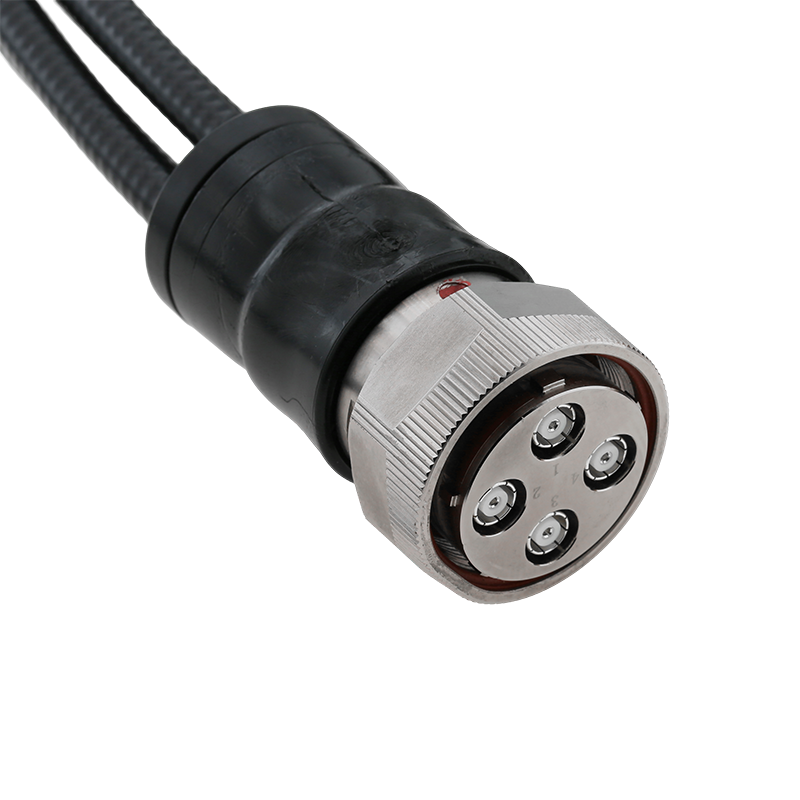 MQ4 Female Connector To 4.3-10 Male for 1/4" Super Flexible Coaxial Cable Assembly 