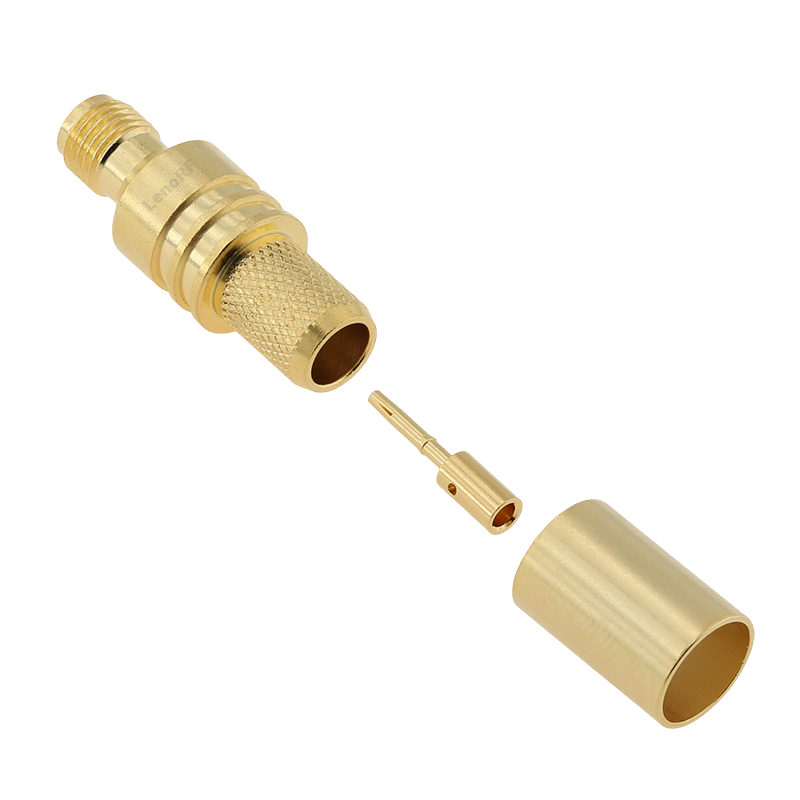 SMA Jack Connector Straight Crimping For LMR300 Cable