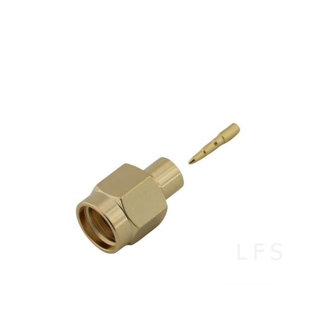 SMA Connector Male Straight Solder for RG402 Cable