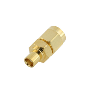 SMA Plug to MCX Jack Straight Stainless Steel Adapter 50 Ohm 