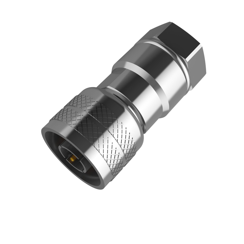 N Connectors Plug Clamping Straight For LMR400 Cable