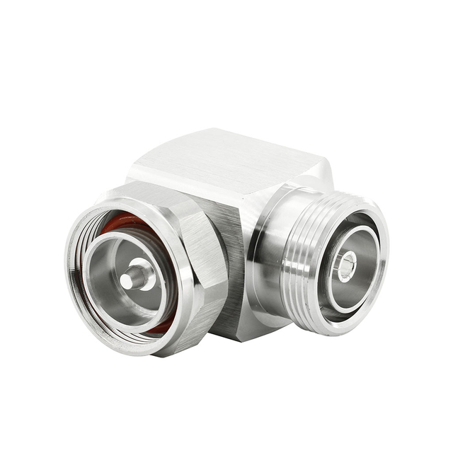 DIN 7/16 Plug To Jack Right Angle Adapter