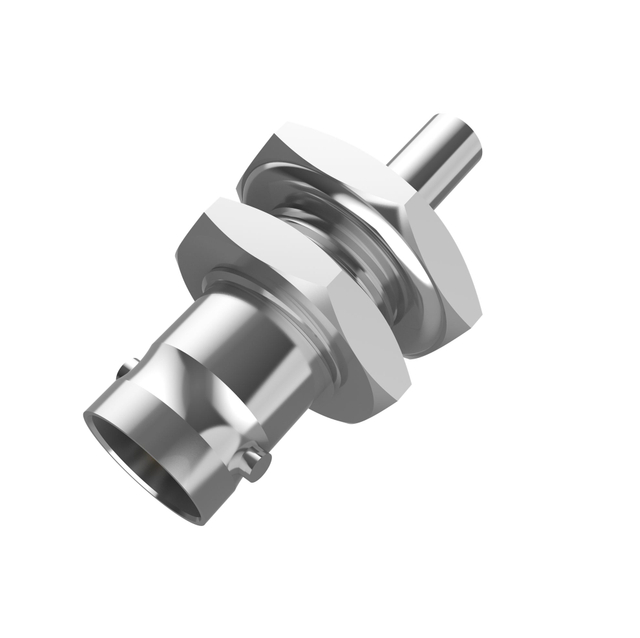 BNC Connector Female Crimp Bulkhead For ST212 Cable