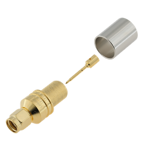 SMA Plug Connector Straight Crimping For RG8 Cable