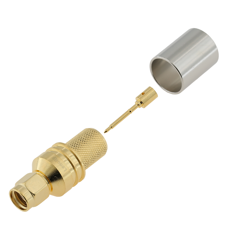 SMA Plug Connector Straight Crimping For RG8 Cable